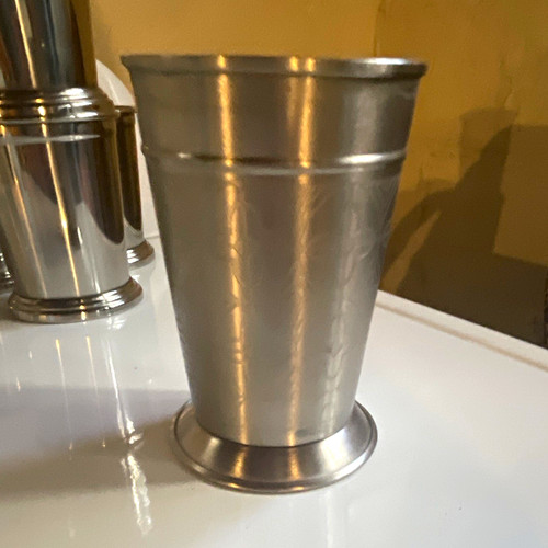 Pewter mint julep cup - mint,