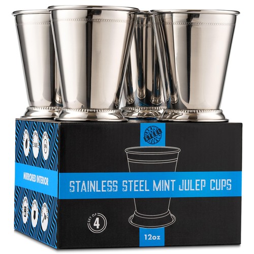 Mint julep cups stainless - mint,